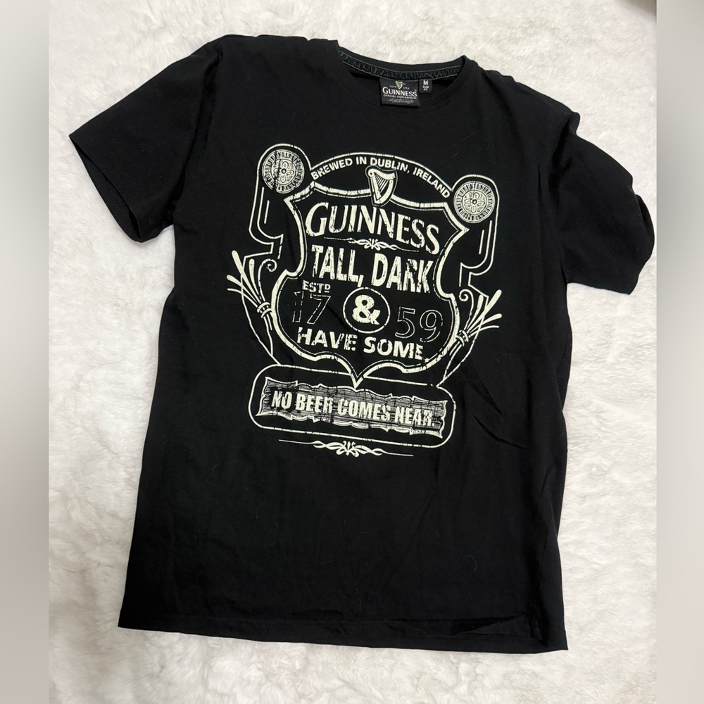 Guinness Black Slim Fit Tee- Official from Distillery in Ireland